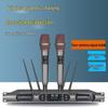Professional True Diversity Wireless Microphone with Magnetic Charging, One-Button Disinfection, and 200m High-Quality Sound Range