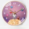 12-inch 30cm Creative Space Automatic Timing Radio Clock Children Cartoon Bedroom Mute Clock Wall Clock