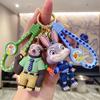 Crazy Zootopia Keychain Cartoon Doll Schoolbag Pendant Car Key Chain Pendant Small Gift