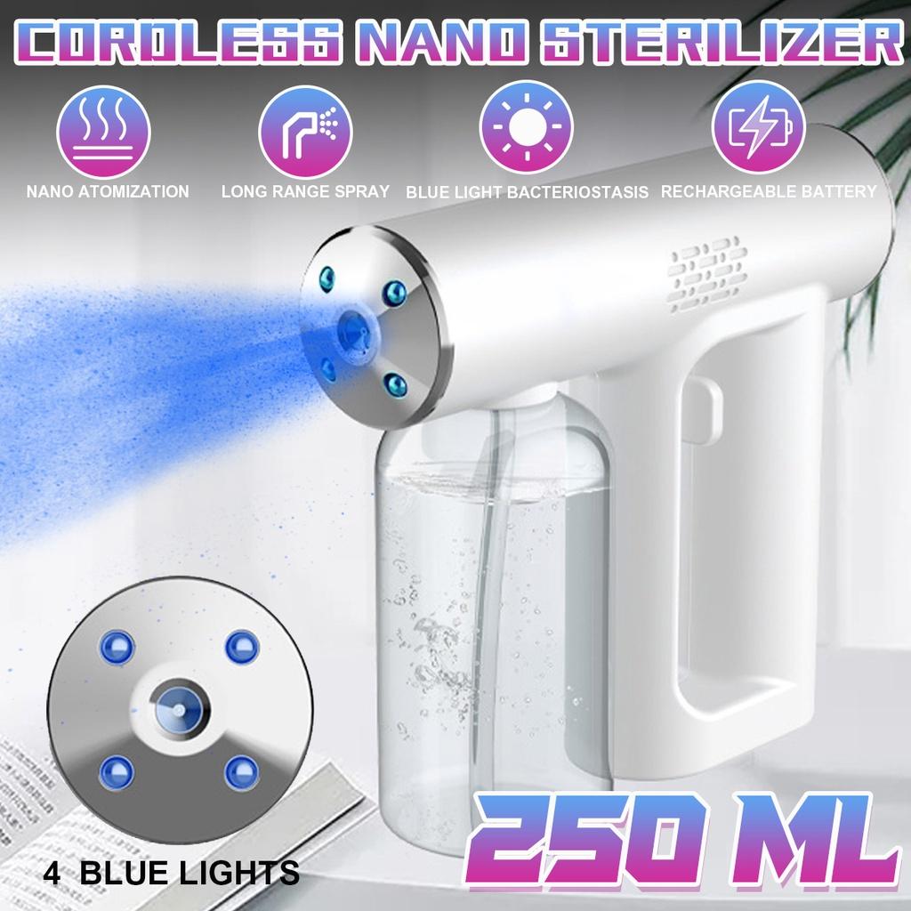 

Перезаряжаемый Портативный Беспроводной USB Нано Распылитель Санитайзер Дезинфекционный Фоггер Распылительная Машина 13Вт 250мл