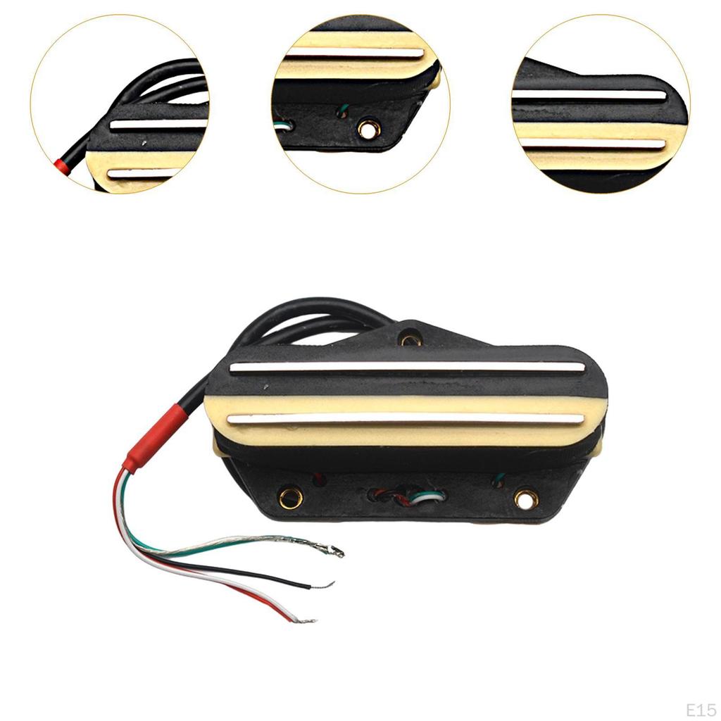 Bridge Double Coil Pickup for Electric Guitar with Rail System