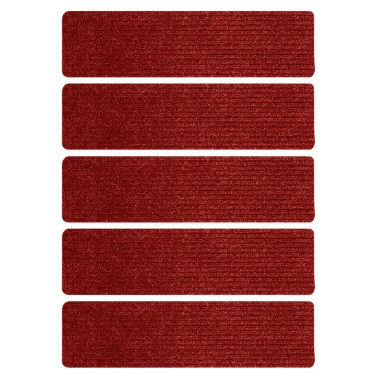 Yousheng 5 Pcs Washable Stair Treads Non Slip Stair Runner with Rubber Backing Residue Free Stair Carpet for Wooden Steps Kids And Pets Safety