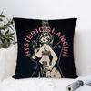 H-Hysterics G-Glamour Pillow Case Plush Fabric Soft Double Sided Print Sofa Cushion Cover Throw Pillow Covers