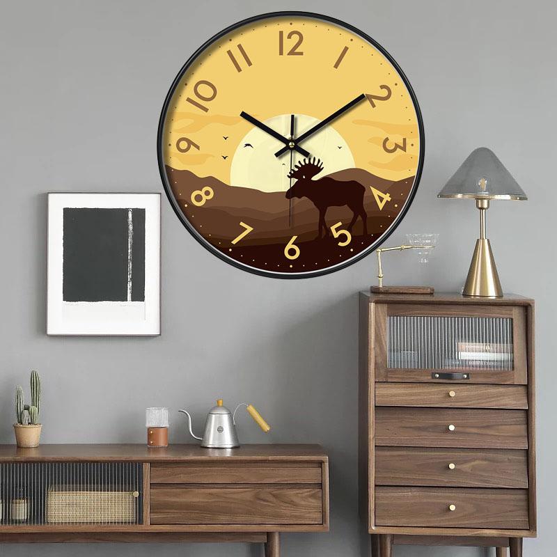 Simple Luxury Creative Modern Light Wall Clock Home Living Room Fashion Decoration Simple  Art Atmosphere Bedroom