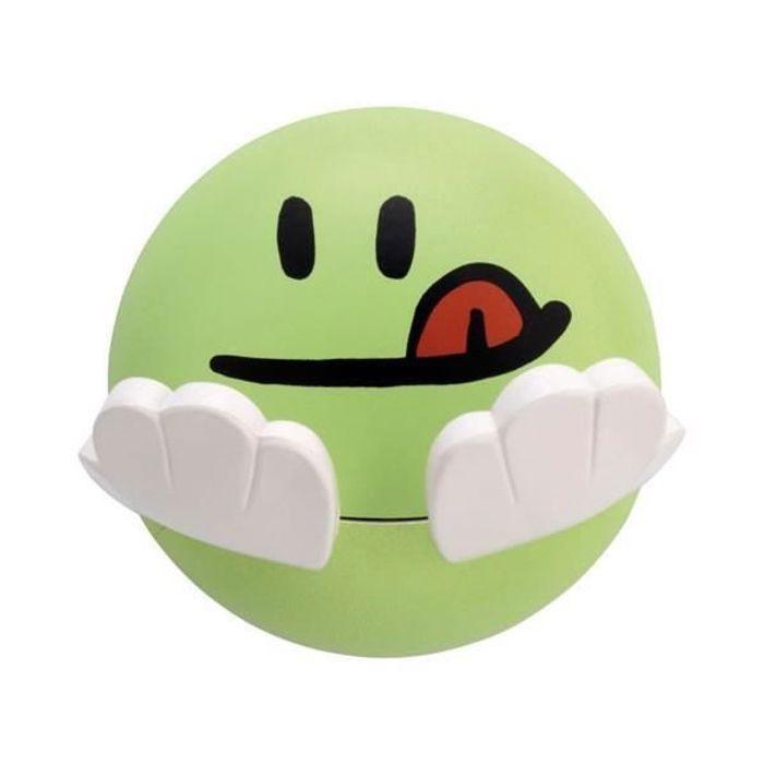 Patère adhésive - INOFIX - Enfant - Vert - Diamètre 65 mm - Épaisseur 47 mm - Fixation adhésive