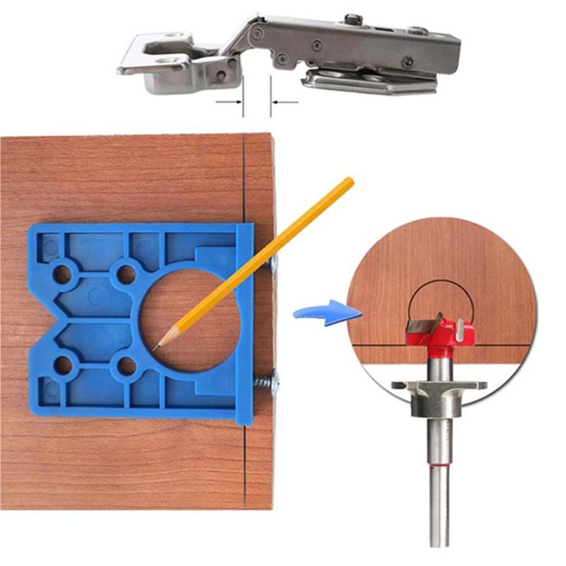 35Mm Concealed Hinge Drilling Jig Guide Hinge Hole Drilling Guide Carpenter