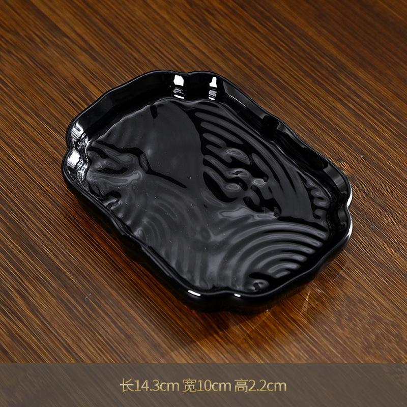 Keramikteller für Tee Zen-Stil Teestube Hochzeit Chinesischer Dim Sum Teller Verlobungstisch Obstschale Kuchen Exquisiter Dessertteller