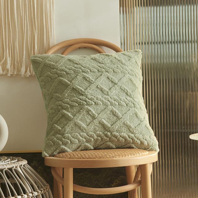 Short Fleece Cushion Cover Plush Fuzzy Pillow Cover for Living Room Sofa Decorative Pillow Home Decor Pillowcase 45x45cm 50x50cm