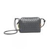 Mini Woven Crossbody Camera Bag Women Soft PU Leather Large Capacity Urban Chic Shoulder With Zip