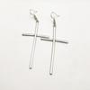 New Vintage Big Cross Long Earrings for Women Simple Cross Drop Earrings Jewelry Party Wedding Birthday Bijoux Gift