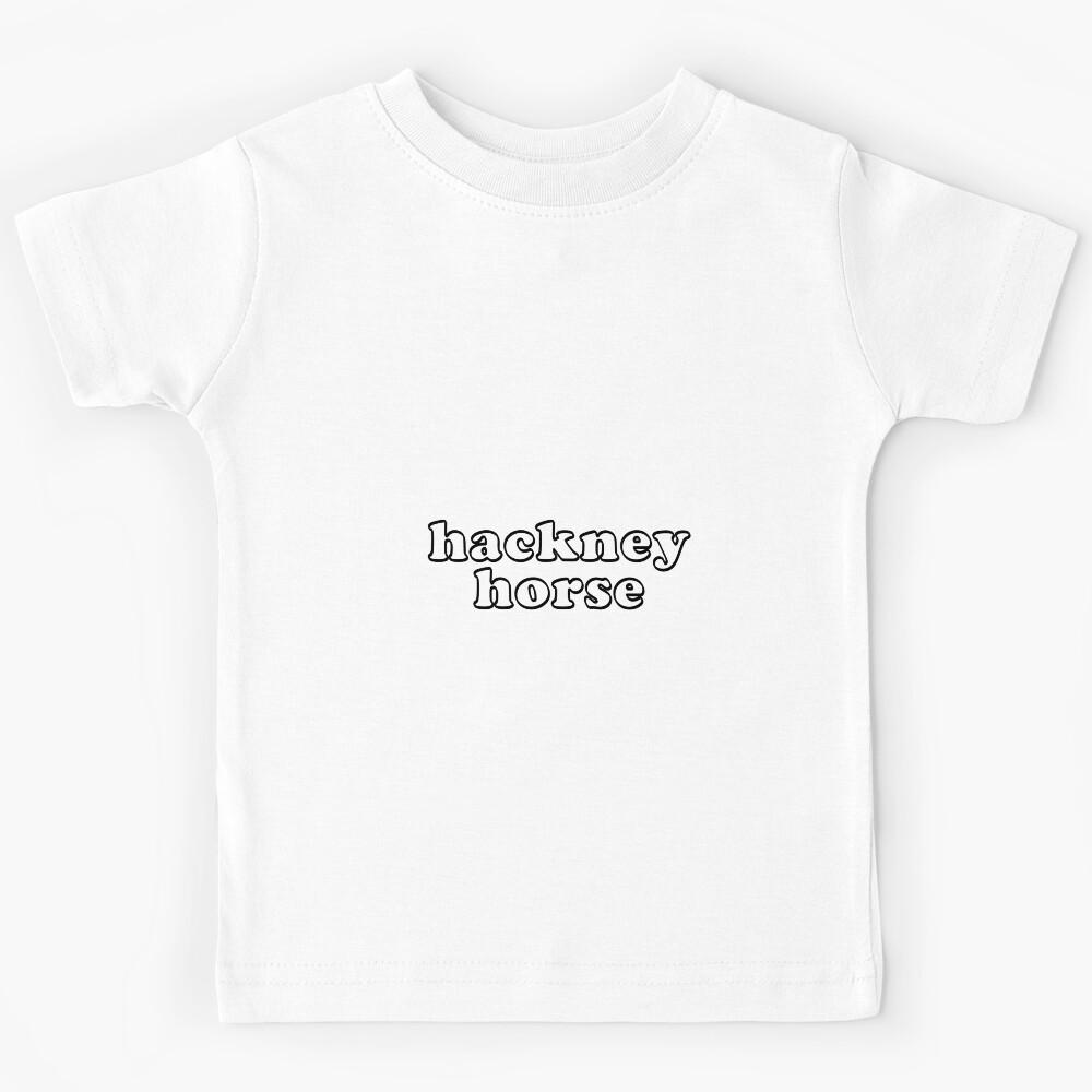 Hackney Horse Bubble Letters Kids T-Shirt 140