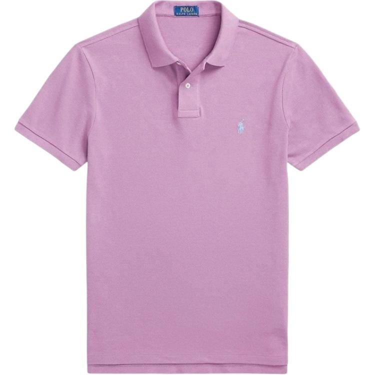 

Polo Ralph Lauren Хлопковая футболка-поло с вышитым логотипом, короткий рукав, Классическая версия, Мужская одежда 710534735-446 XS