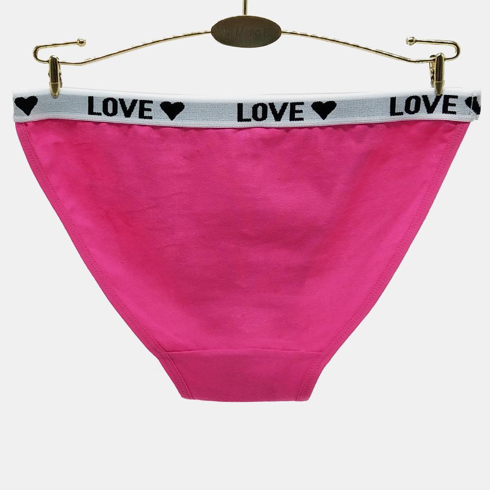 Cotton Underwear Women Sexy Low Waist Solid Color Briefs Panties 6 Pcs/lot
