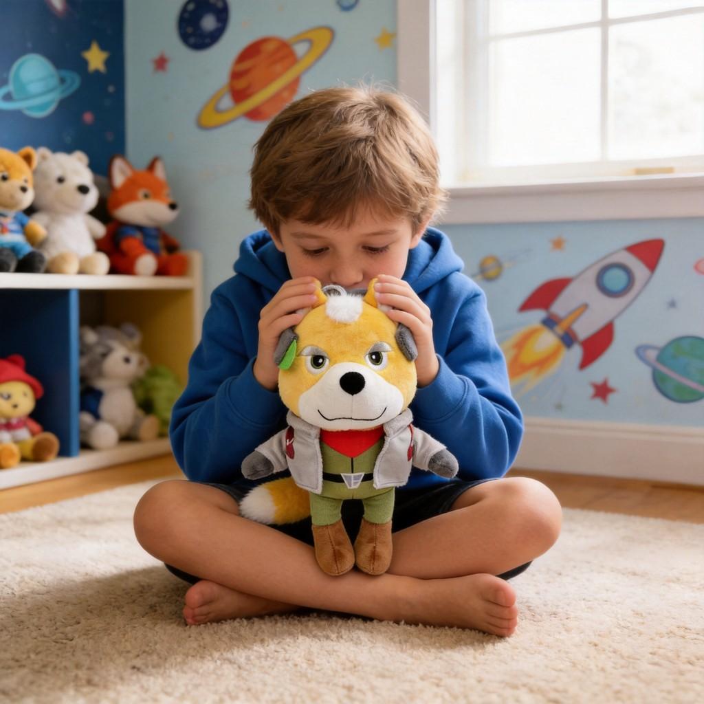 Star Fox Plush Toy With Soft Pp Cotton For Collectors And Kids