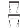 Anti-Lost Stretch Cord for Fishing Multipurpose Tools Fishing Safety Lanyard Retractable Coiled Tether with Carabiner