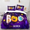 Halloween Boo Duvet Cover Cartoon Eyes for Kids Teens Adults Gift Little Monster Ghost Polyester Quilt Cover Bedroom Decoration