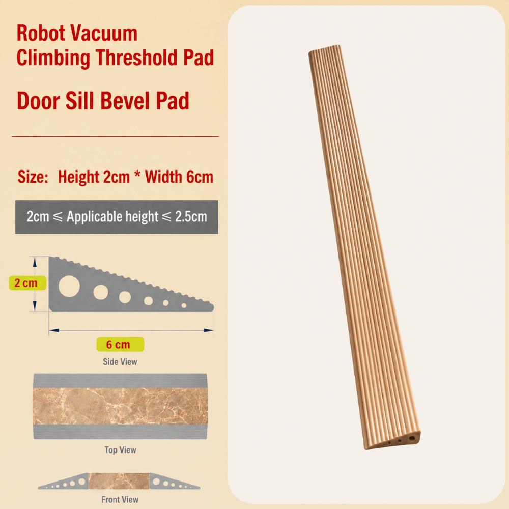 1M Self-adhesive Threshold Ramp Bendable Door Sill Pad Robot Vacuum Pass