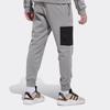 Adidas Originals Fssweatp Sports Lifestyle Series Color Block Design Comfortable Breathable Casual Knitted Sports Pants Men Pants Gray FM2239
