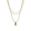 Aijiasha MADELEINE Series Parisian Fashion French Light Luxury Design Pendant Chain Detachable Resin Copper Alloy Necklace for 02681184-157-TU