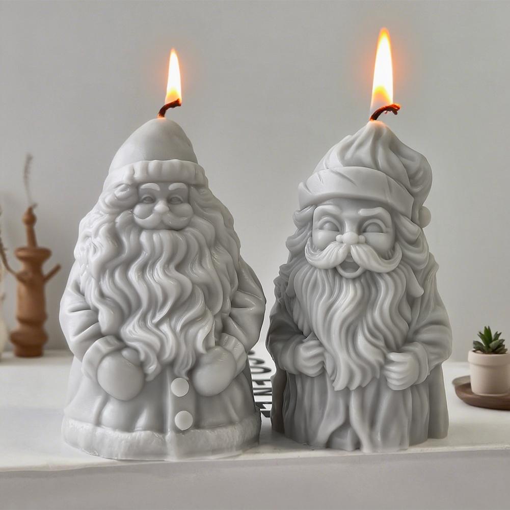 Santa Claus Silicone Mold Resin Casting Mould Aromatherapy Candle Mould for DIY Candle Making Polymer Clay Craft Plaster