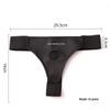 Women's Leather Pull-Up Pants with Strap-On Dildo for Lesbian, Gay, and Transgender Play