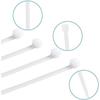Lot de 100 Colliers de Serrages en Plastique - 100 Pièces Serres-Câble Rislan - 100x25mm Blanc