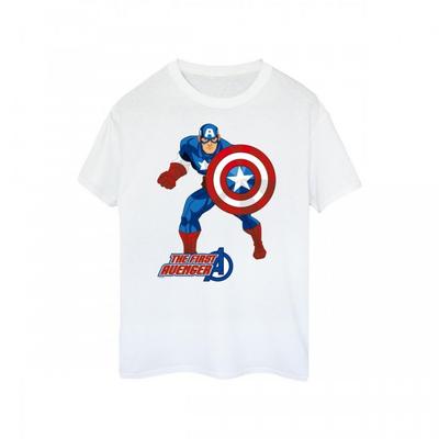 Captain America Unisex Yetişkin İlk Yenilmez Tişörtü