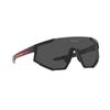 Prada Logo Plastic Irregular Frame Sunglasses Men sunglasses Black PS04WSDG006F