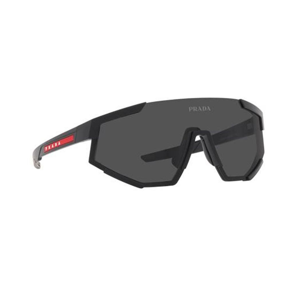 Prada Logo Plastic Irregular Frame Sunglasses Men sunglasses Black PS04WSDG006F