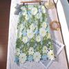 Falda Wrap de Encaje Calado Europeo Bordada con Flores 3D Ropa de Mujer