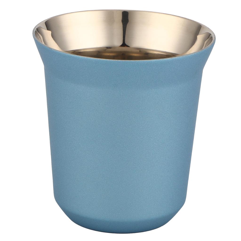 Stainless Steel Coffee Cup Double Wall Insulated Capsule Cup Mug for Home Coffee Shop
