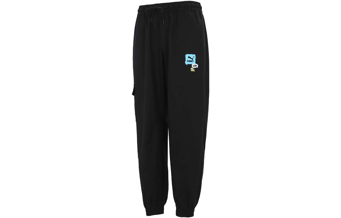 PUMA Casual Pants Men s Black Moderate Cuffed Pants 534189-02 L