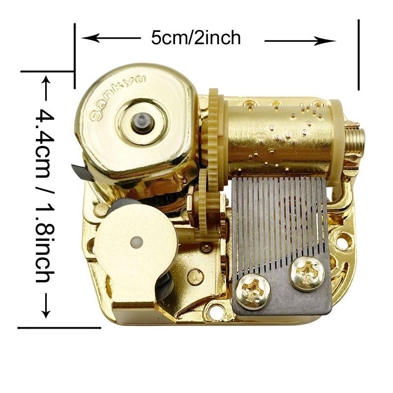 Sankyo Musical Movement for DIY Music Boxes Musical Instruments Accessories (200 Tunes Option) (always With Me) Wind up
