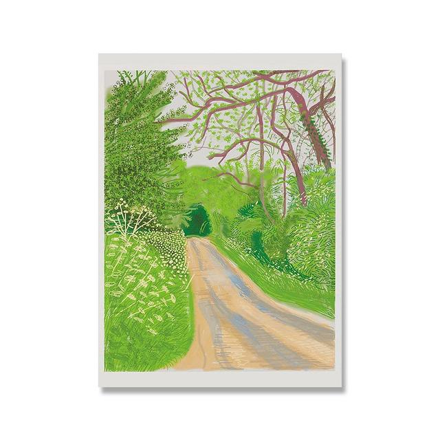 

Дэвид Хокни из «Прихода весны в Уолдгейте», настенная живопись, холст, картина, принт, постер для гостиной, домашний декор, без рамки 21cm×30cm NoFrame