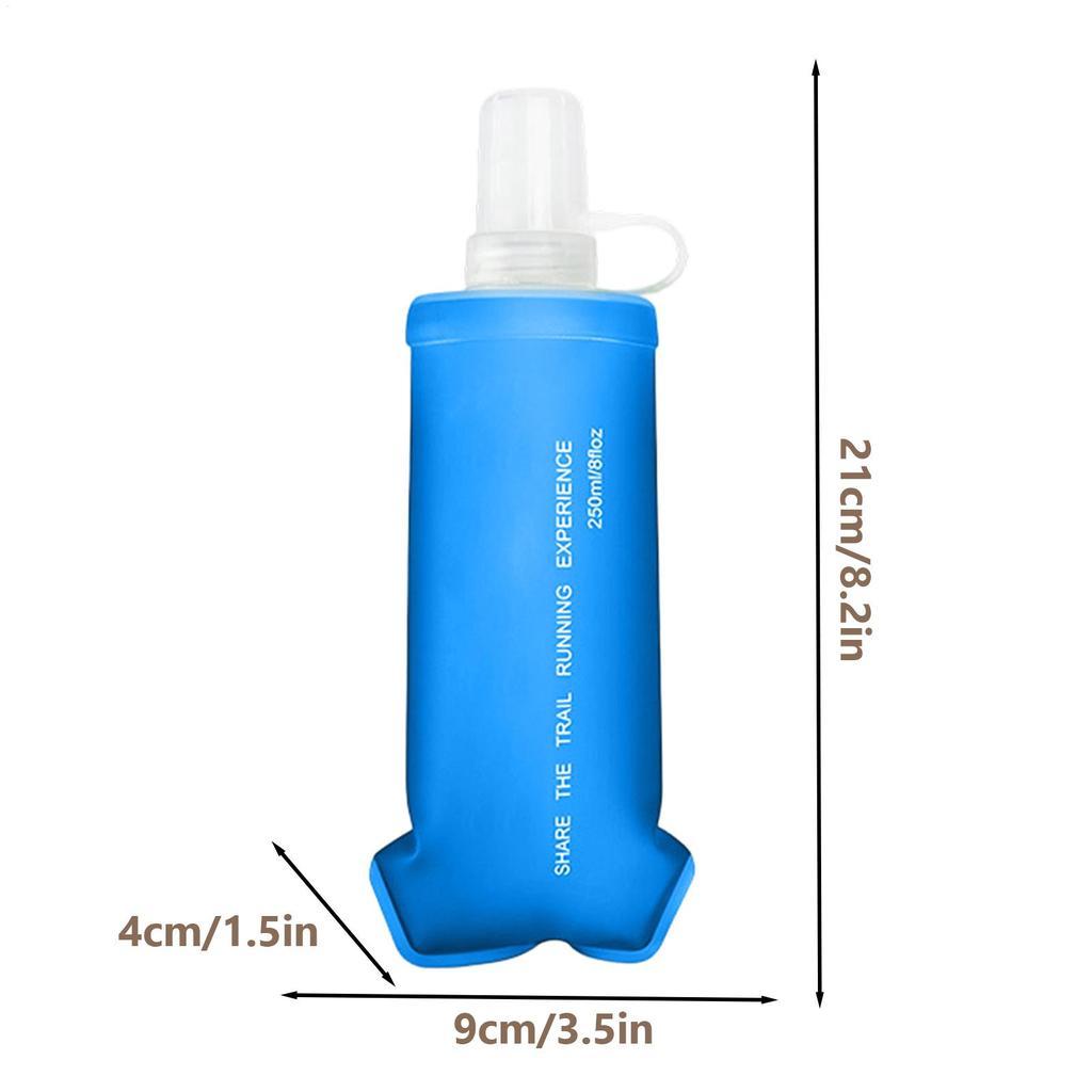 Foldable Water Bottle Soft Portable Leakproof Folding Pouch sports hydration bladderSoft Flask Outdoor Sport Water Bag Kettle