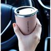 Portable Mini Stainless Steel Casual Cup Double Layer Heat Insulation Anti-scald Lid Travel Drinking Coffee Milk Tea Drink Cup