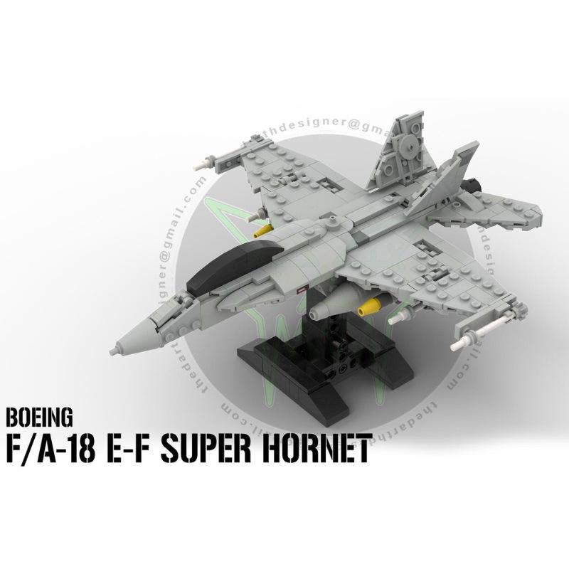 Platinum Brick MOC: Boeing F/A-18E/F  Super Hornet  Fighter