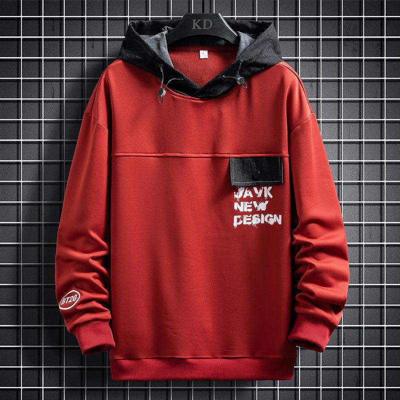 Свитер с капюшоном, мужская осенняя спортивная одежда, мужская футболка с длинными рукавами, модная XL