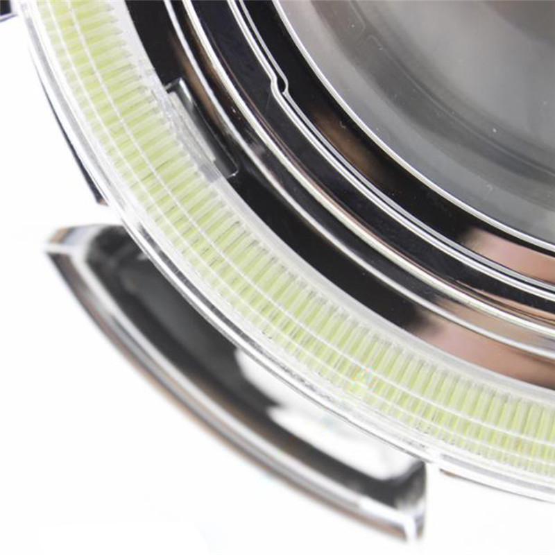 Motorcycle Led COB Headlight Fog Light Halo Ring Car DRL Daytime Running Lights