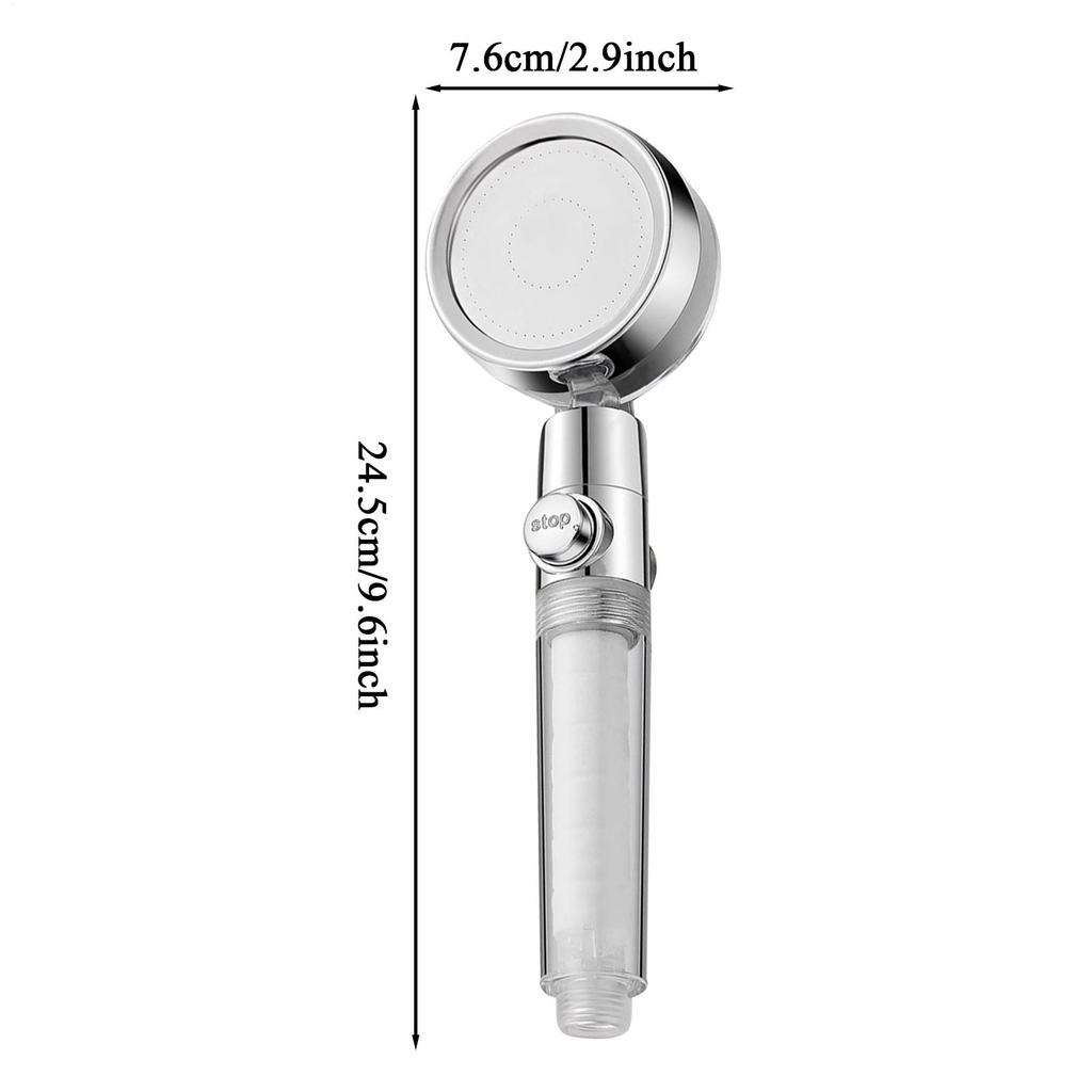 Filter Shower Head High Pressure Impurity Removal Sprayer Shower Filtered Head for Hard Water for Daily Bathing Washing Bathtub