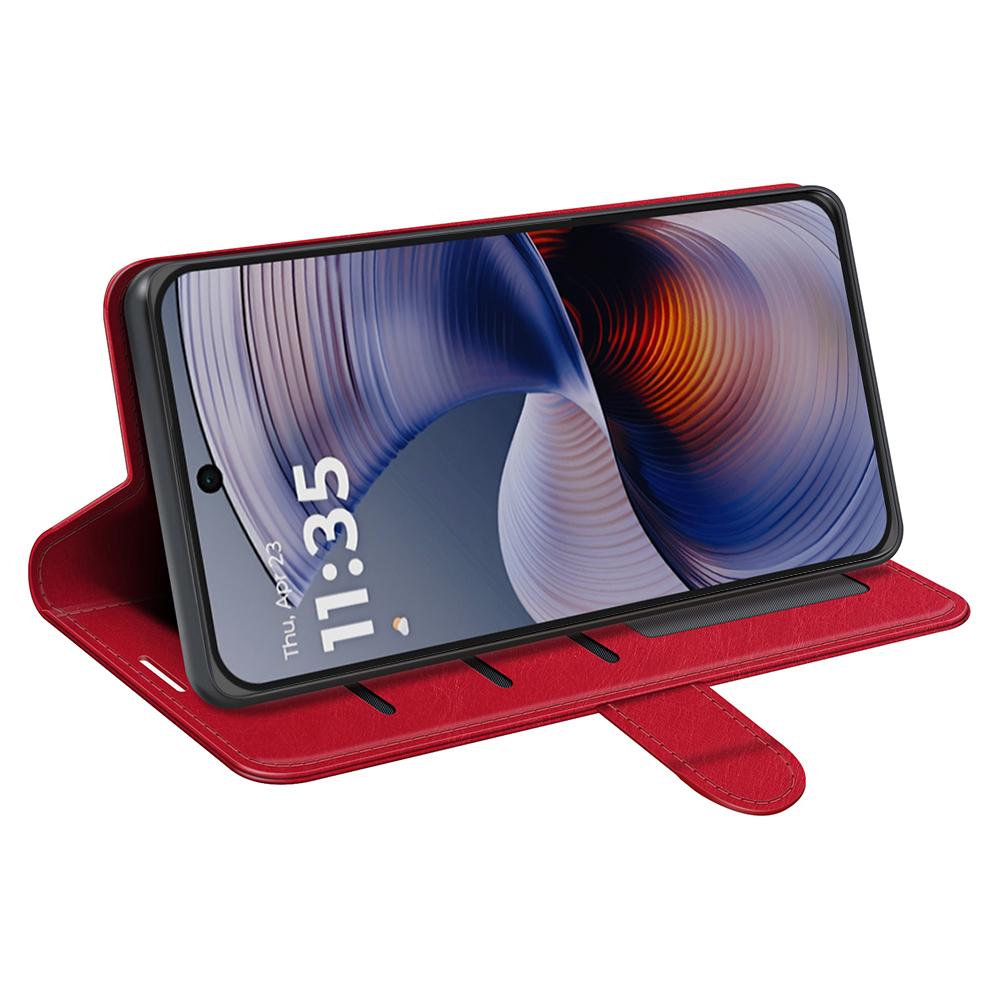 For Motorola Moto G55 5G Wallet Case Crazy Horse Texture Stand Leather Phone Cover