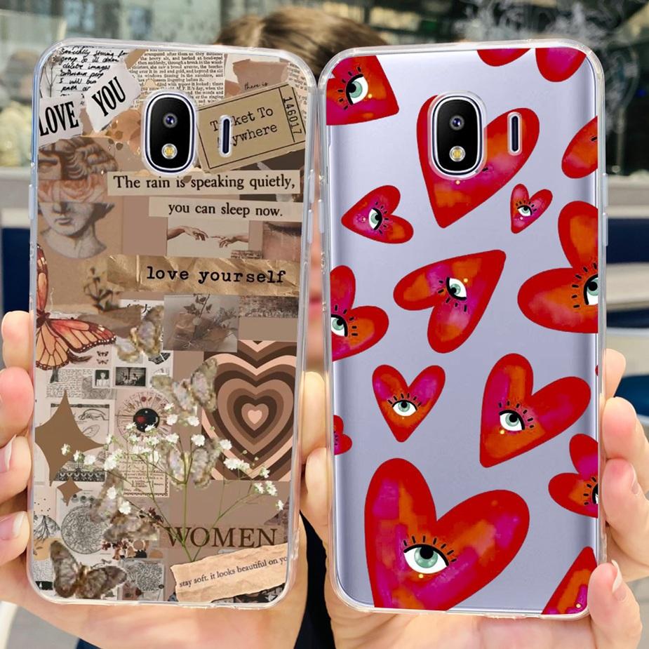 For Samsung Galaxy J4 2018 Case SM-J400F Luxury Clear Silicone Soft TPU Phone Case For Samsung J4 Plus J4+ J415F Back Cover Capa