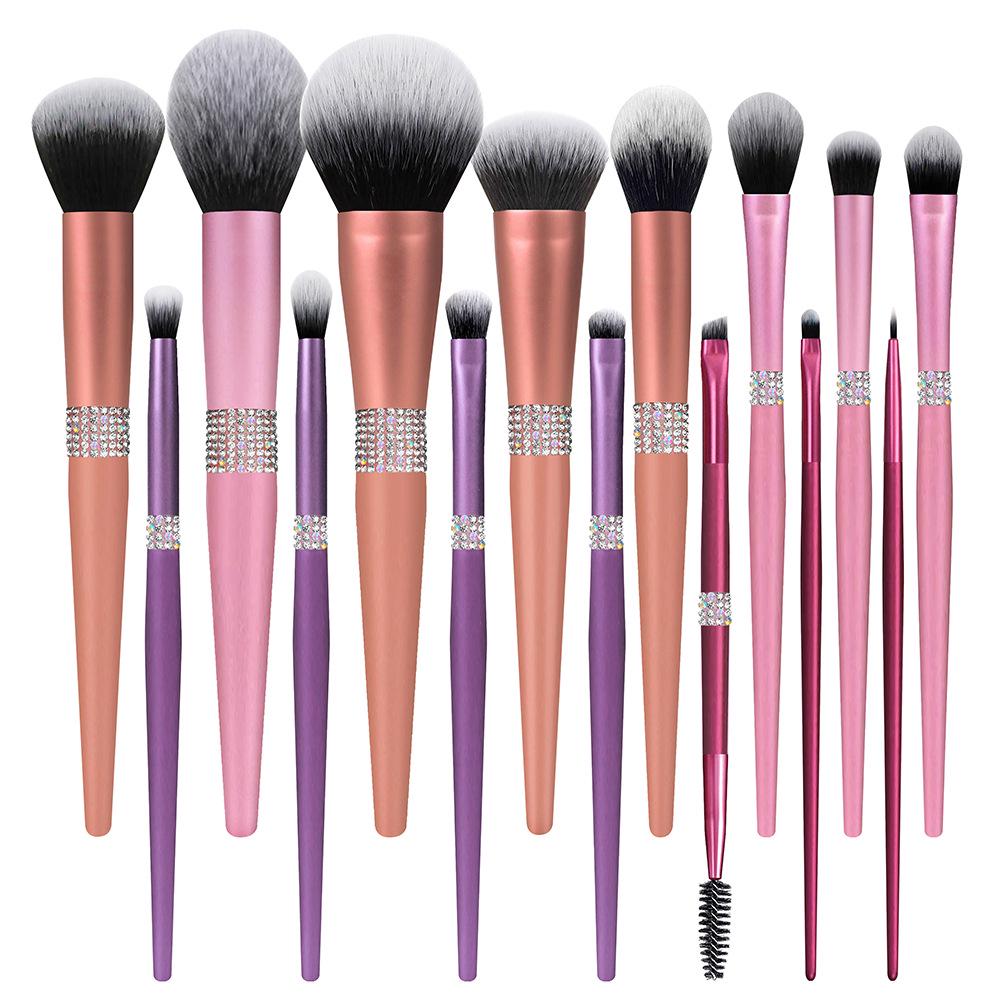 

Bi You Yi 15-Piece Dazzling Queen Matte Gold Makeup Brush Set