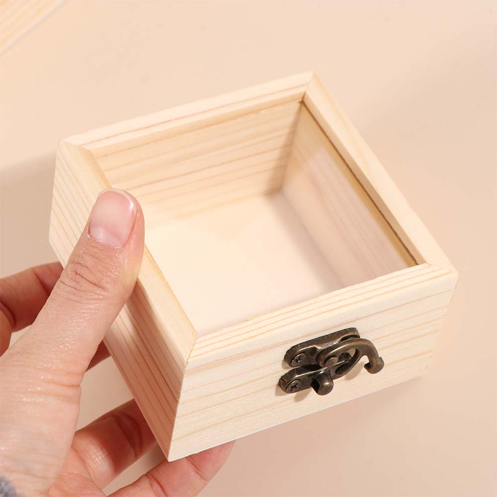 Retro Jewelry Box Rectangular Candy Display Box Display Rack Desktop Organizer Family