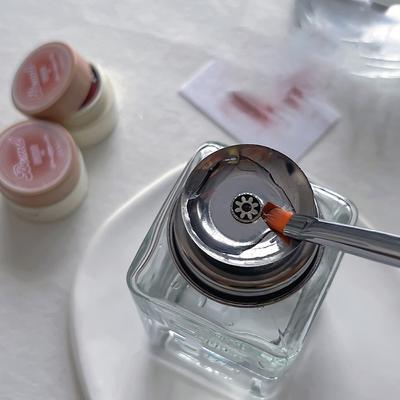 180Ml Push Down Glass Empty Pump Dispenser For Nail Polish Alcohol Makeup Remover Clear Refillable Bottle Liquid Cleanser Storag
