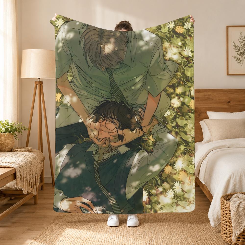 Lost in the Cloud Manhwa Wurfdecke 240g Flanelldecke, geeignet für Sofas, Betten, Büros, exquisites Geschenkdecke