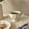 Vintage European Coffee Cup Set Ceramic English Gold Trim Tea Cup French Cafe Home Use