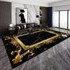 Marmer Zwart Goud Tapijt voor Woonkamer Decoraties Bank Tafel Grote Vloerkleden Hal Balkon Lange Vloermat Antislip Deurmat
