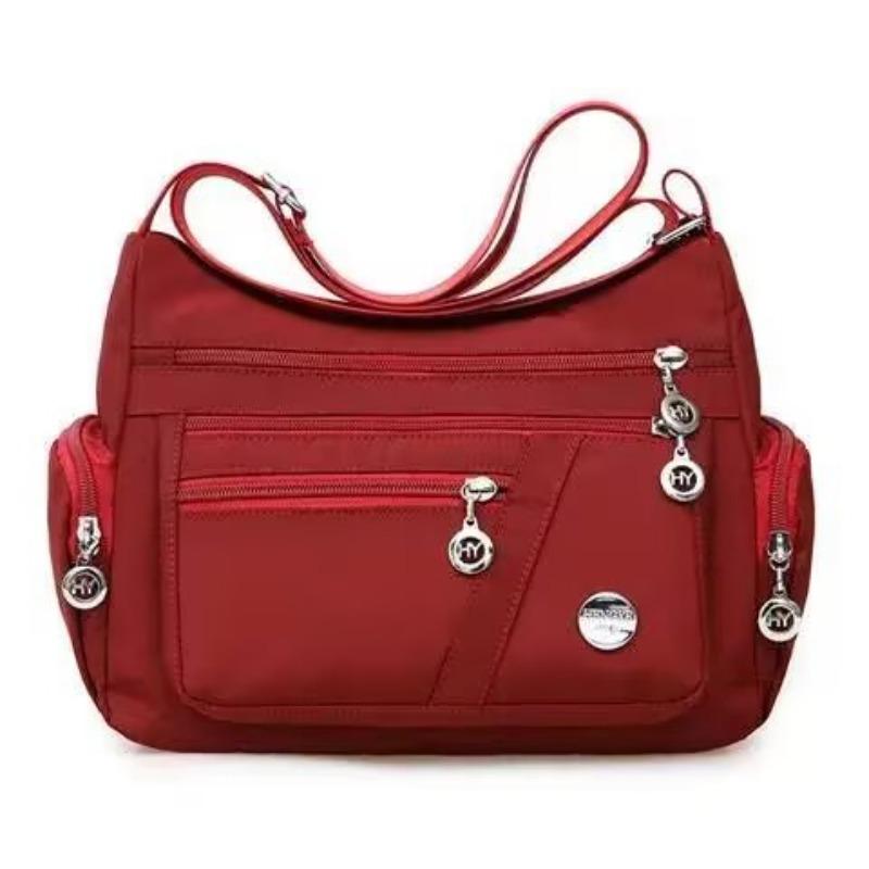 Водонепроницаемая дорожная сумка-даффл из Оксфорда, большая вместимость, женские дорожные сумки, сумка через плечо, женские сумки, сумки для покупок бордовый