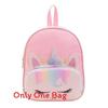 Print Unicorn Fashion Sequins Cartoon Kids School Backpack With Curved Straps